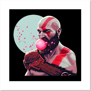 kratos make bubble Posters and Art